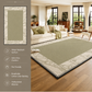 Modern Cream Textured Area Rug