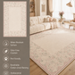 Modern Cream Textured Area Rug