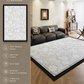 Modern Cream Textured Area Rug