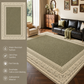 Modern Cream Textured Area Rug