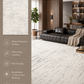 Modern Cream Textured Area Rug