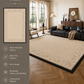 Modern Cream Textured Area Rug