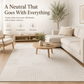 Modern Cream Textured Area Rug