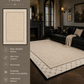 Modern Cream Textured Area Rug