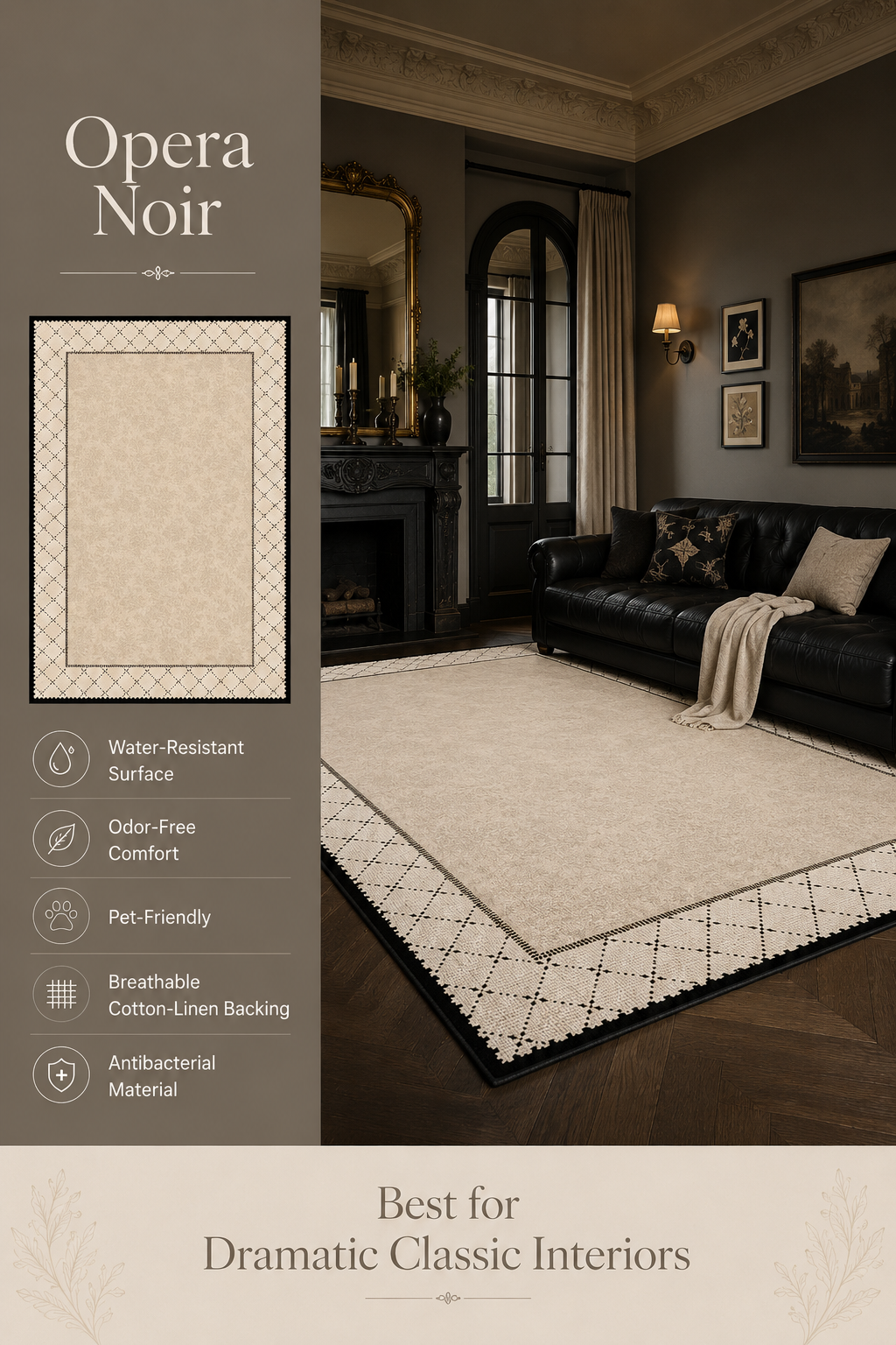 Modern Cream Textured Area Rug