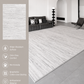 Modern Cream Textured Area Rug