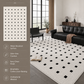 Modern Cream Textured Area Rug