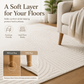 Modern Cream Textured Area Rug