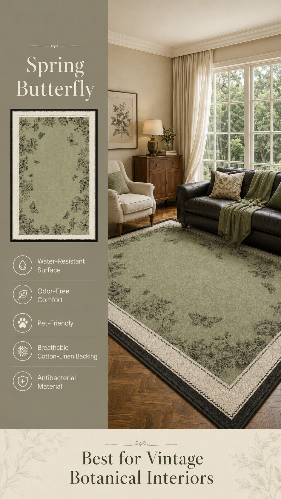 Modern Cream Textured Area Rug