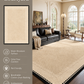 Modern Cream Textured Area Rug