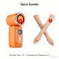 Portable Clip-On Cooling Fan | Hands-Free Strong Wind with LED Battery DisplayInstant cooling on the go