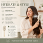 Electric Spray & Massage Hair Brush – Nourishing Mist Detangling Brush with One-Touch Cleaning