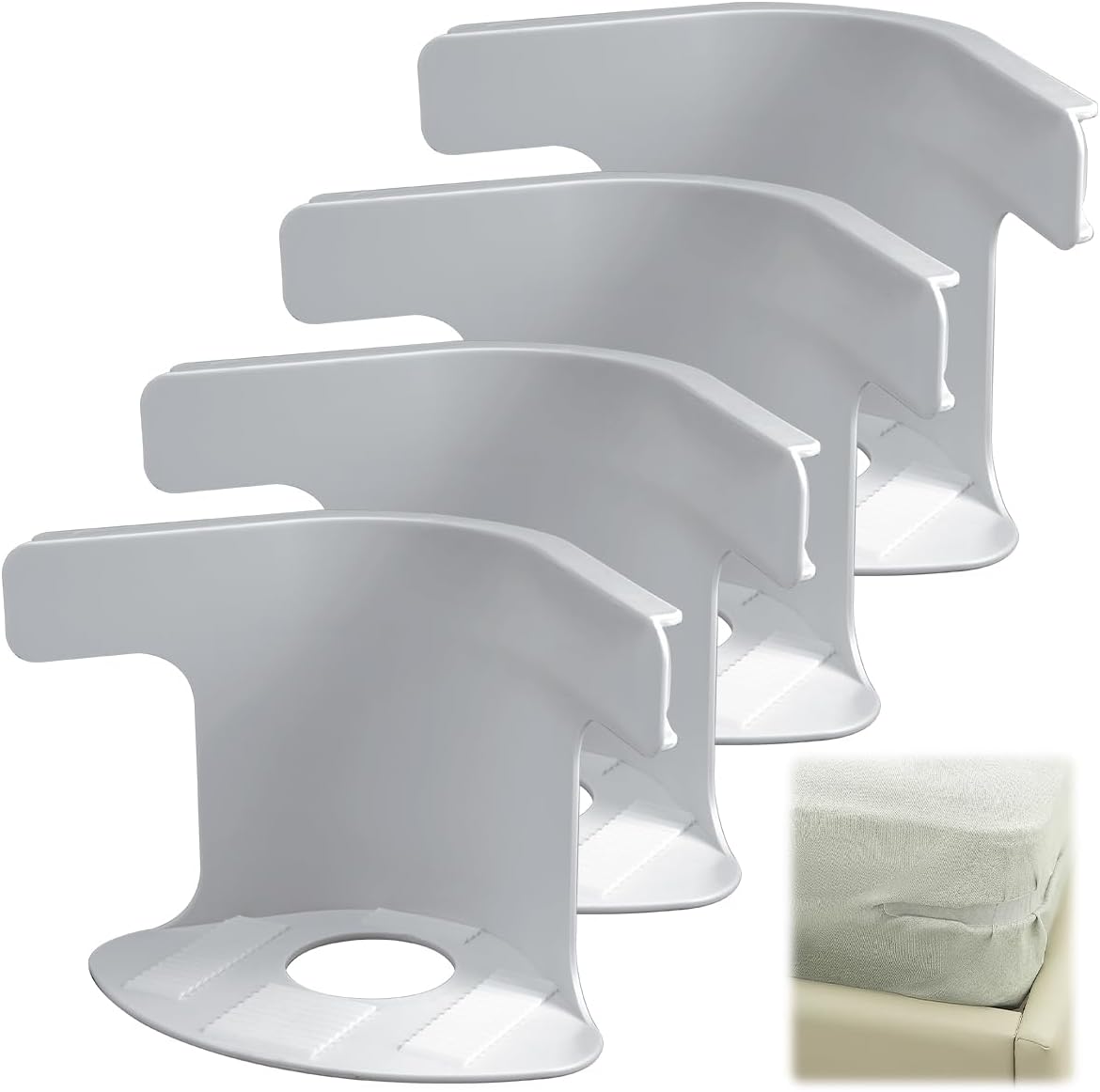 Bed Sheet Corner Clips – No More Loose Sheets | Fits All Mattresses