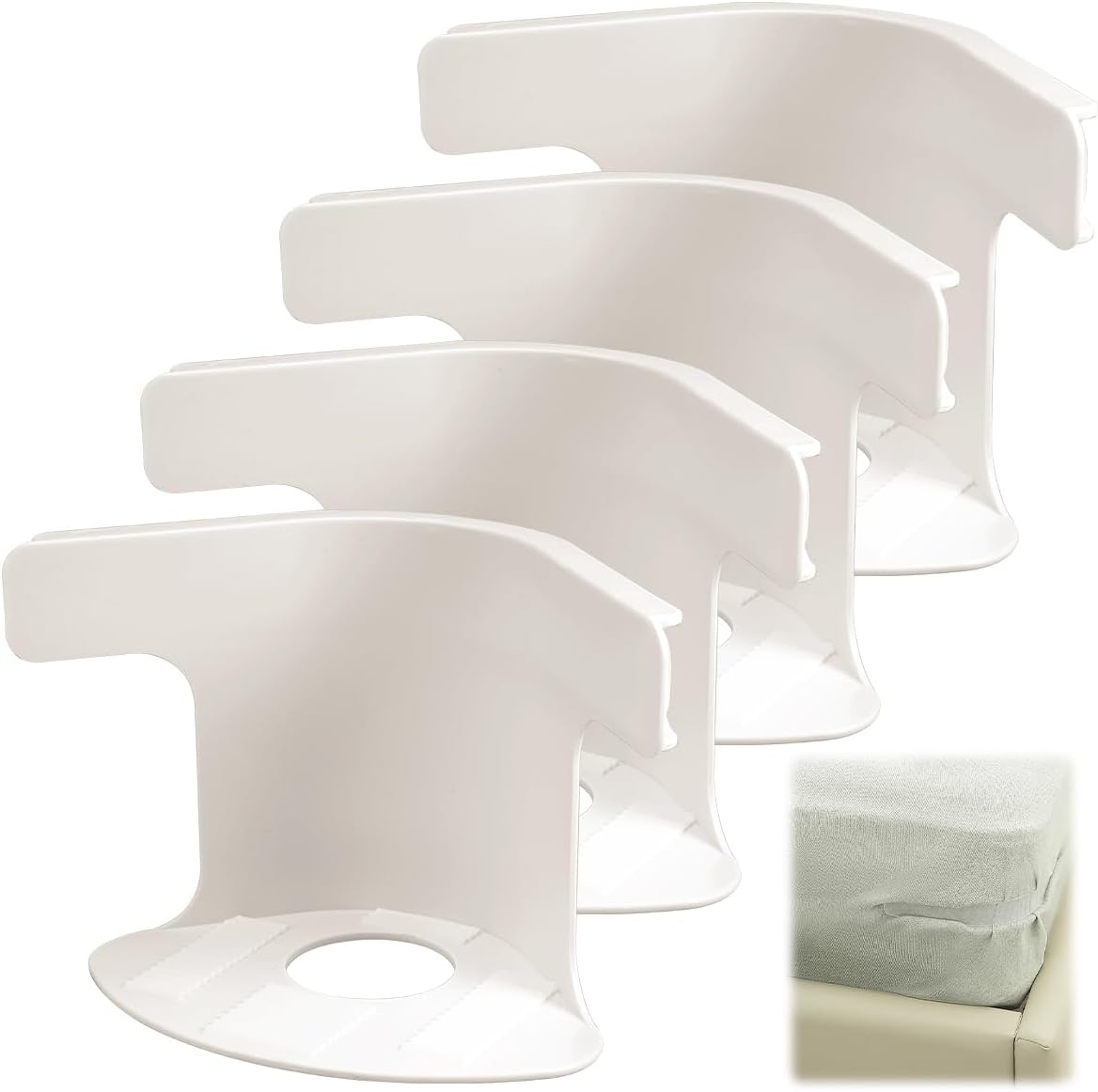 Bed Sheet Corner Clips – No More Loose Sheets | Fits All Mattresses