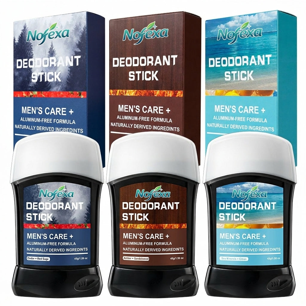 Natural Aluminum-Free Deodorant Stick for Men | 72H Protection