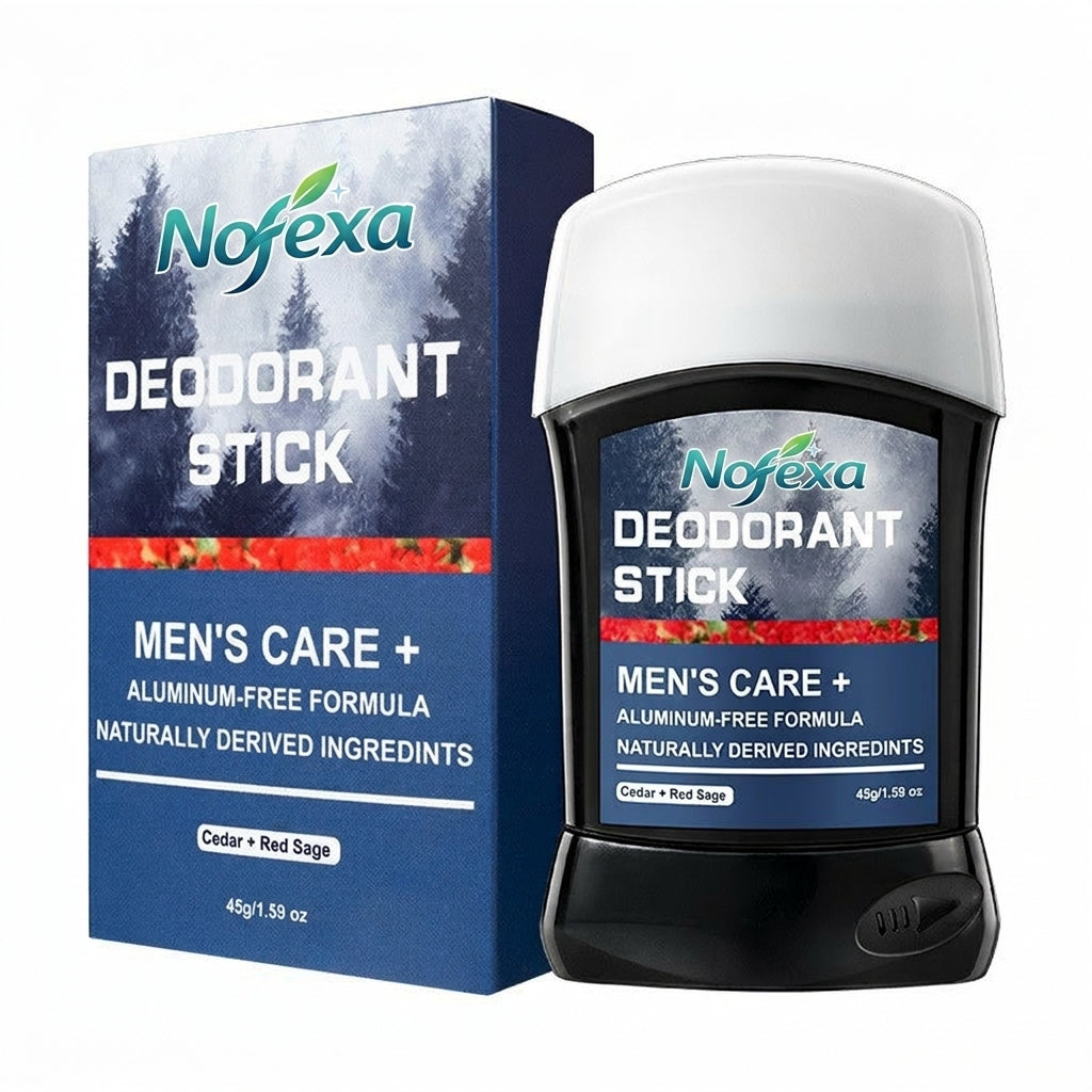 Natural Aluminum-Free Deodorant Stick for Men | 72H Protection