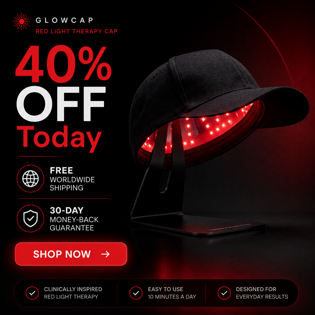 Spectrum Labs Red Light Cap
