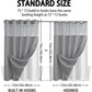No Hook Shower Curtain with Snap-In Liner – Double Layer Waterproof Fabric Curtain, Washable Hotel Style Bath Curtain