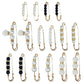 16 Counts Pearl Brooch Pins, No Sewing Sweater Shawl Safety Pins