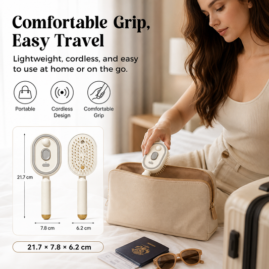 🥳2026 HOT SALE🥳Electric Spray Massage Hairbrush