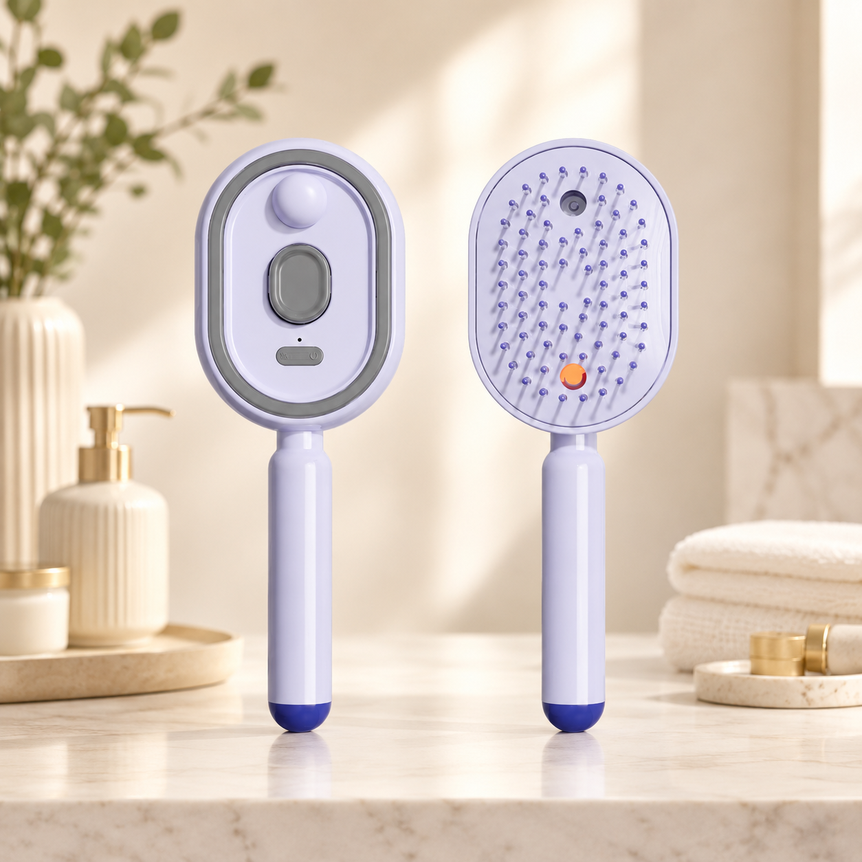 🥳2026 HOT SALE🥳💞50K+ SOLD!💆‍♀️🔘50% OFF! Electric Hairbrush with Spray & Massage – Gentle detangling, nourishing mist. Soft bristles, one‑key clean. ✨🪮