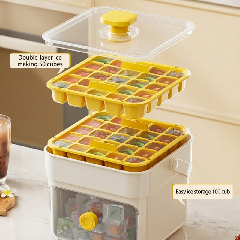 🔥HOT SALE 56%OFF🔥⏱️ Instant Ice Cubes in Seconds – Just Press & Release! 🧊✨