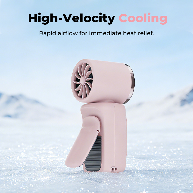 Portable Clip-On Cooling Fan | Hands-Free Strong Wind with LED Battery DisplayInstant cooling on the go